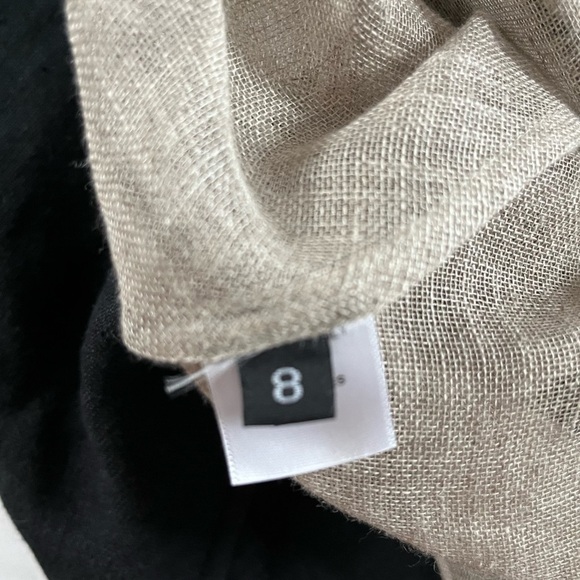 Trista + Tristan Kristine Megrikian Stunning Avante Garde Linen Dress Size 8 EUC - Picture 8 of 16